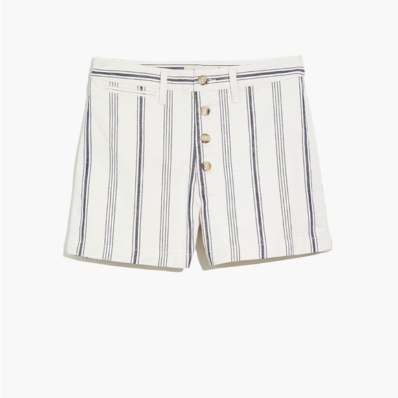 Madewell Emmett Shorts in Stripe 27 - Picture 5 of 9